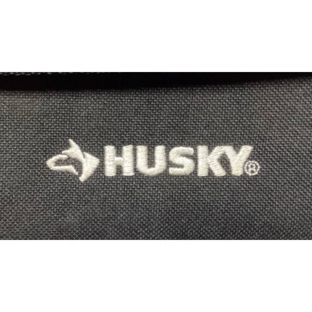 Husky 7 In. Rugged Storage Pouch With Protective Flap Belt Clip & Loop EUC red